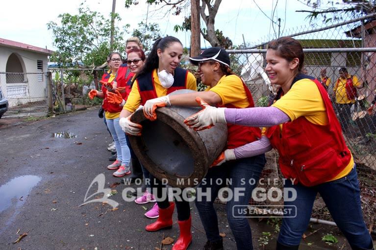 Puerto Rico, Disaster Relief, drive, Hurricane Maria, World Mission Society Church of God, WMSCOG, donations, food, packages, support, volunteer, volunteerism, PR