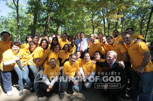 Group picture of World Mission Society Church of God during 2013 Bergen County Senior Picnic