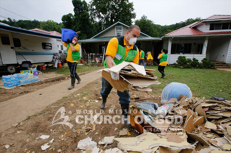 WV, West Virginia Flooding, World Mission Society Church of God, wmscog, volunteers, disaster relief, cleanup, Church of God