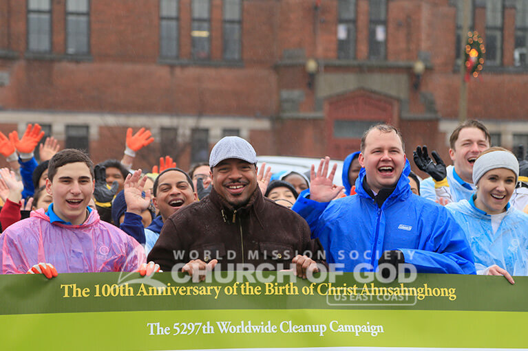 World Mission Society Church of God, WMSCOG, New Windsor, Newburgh, Orange County, Hudson Valley, Cleanup, ASEZ, Reduce Crime, Mayor Harvey, Mother's Street