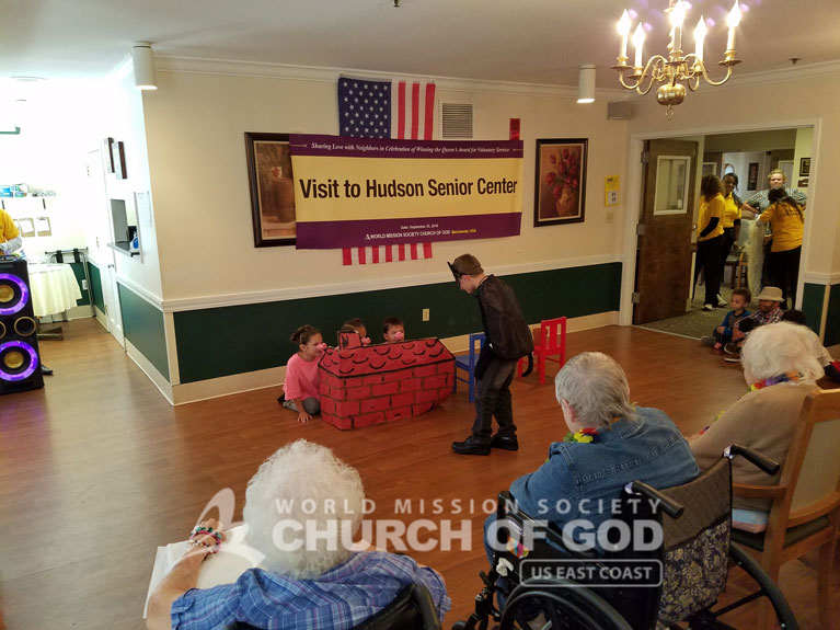 Entertainment Event for Laurel Place residents, world mission society church of god in hudson, wmscog new hampshire, east coast volunteer service day 2016