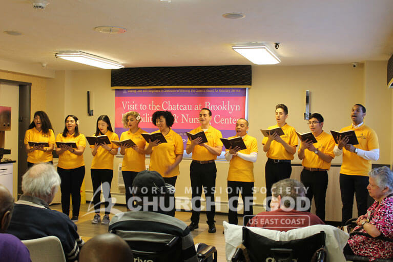 World Mission Society Church of God, WMSCOG, Brooklyn, Chateau Nursing Home, New York, NY, volunteers, residents, patients, seniors, music, dance