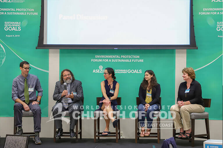 The speakers at the Environmental Protection Forum for a Sustainable Future in Buffalo, NY