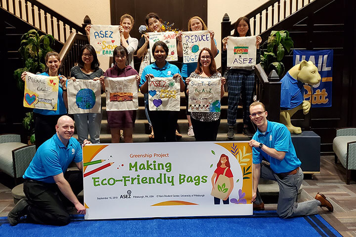 DIY Reusable Bag Event Hosted by ASEZ at the University of Pittsburgh