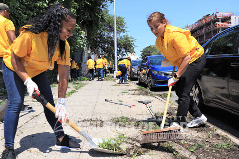 ASEZ WAO Webster Avenue Cleanup in Norwood, NY