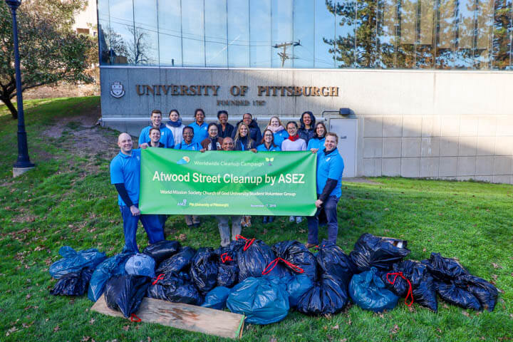 ASEZ Uniersity of Pittsburgh Cleanup to Reduce Crime Together