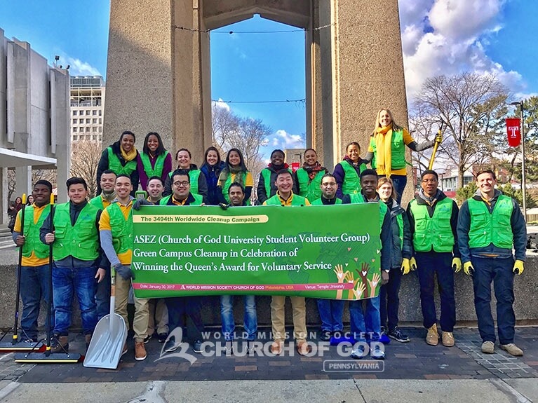 World Mission Society Church of God Pennsylvania Philadelphia Temple University Cleanup 1 2